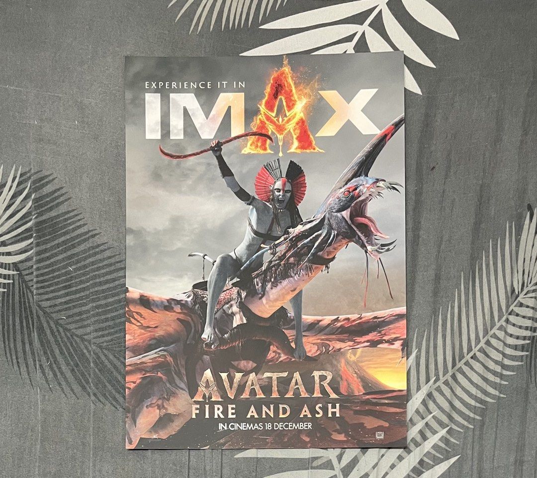 Avatar Fire and Ash IMAX Movie Poster, Toys & Collectibles, Fan ...