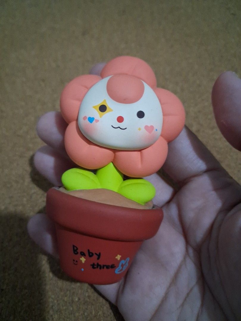 Baby 3 peach flower figure display (Category: Designer & Blind Box Toys) located in Candelaria. Submitted by naturecrystal (Listing ID 1470649244, Image 1). Description: Baby 3 peach flower figure display. JUST MESSAGE ME FOR MORE DETAILS. SHIPPING ONLY JNT COURIER..