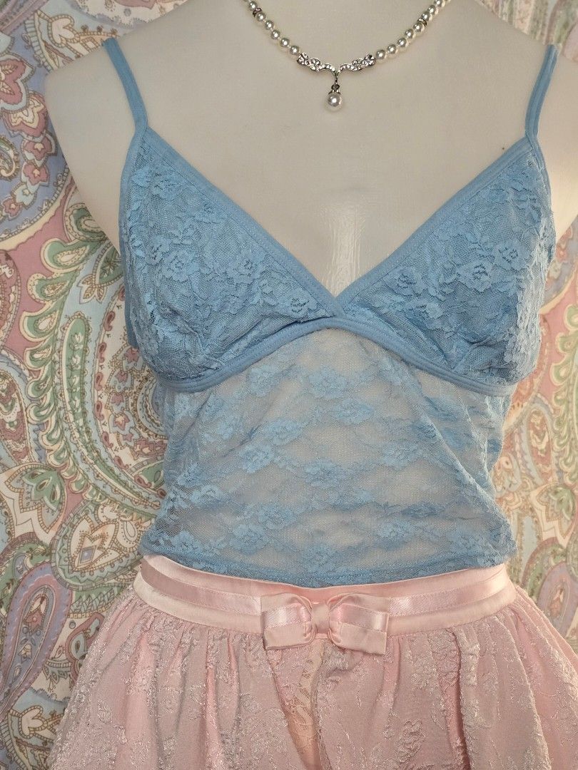 Baby blue lace camisole (Category: Sets or Coordinates) located in Dagupan City. Submitted by chislocker14 (Listing ID 1470598497, Image 2). Description: .