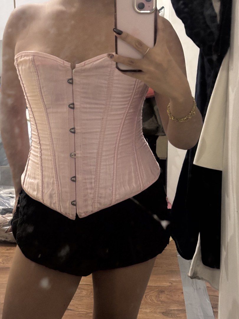 BABY PINK CORSET (Category: Sleeveless) located in Makati City. Submitted by _seaan (Listing ID 1470700923, Image 2). Description: 🎀 PINK CORSET TOP FOR SALE 🎀 Perfect for Halloween or your next party! 💗✨ 💕 Size: Small to Medium (S-M) 💕 Perfect for Halloween costumes, parties, or a cute girly fit!.