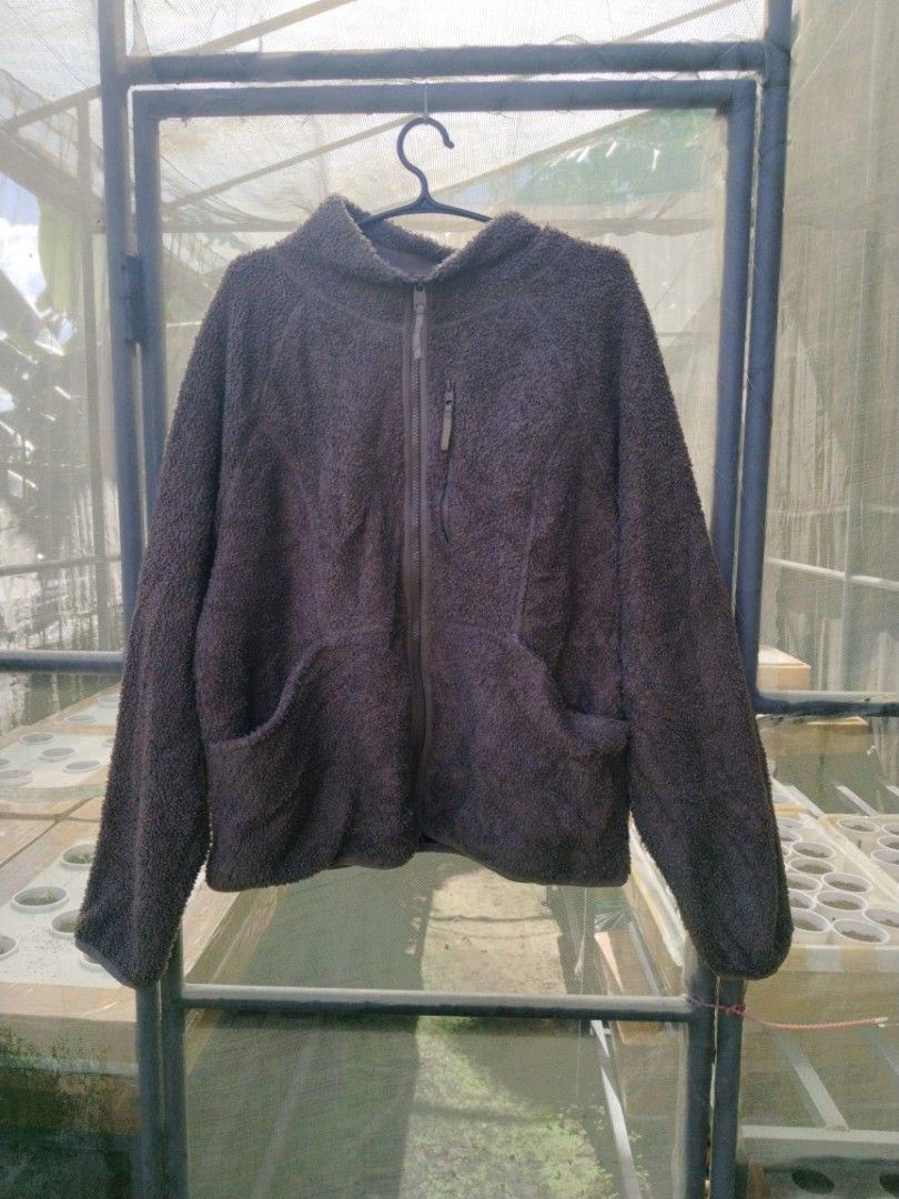 Backcountry Sherpa Fleece (Category: Coats, Jackets and Outerwear) located in Legazpi City. Submitted by genobecollectives (Listing ID 1470562702, Image 1). Description: Backcountry - Style: Sherpa fleece jacket - Color: Brown taupe - Size: XL - Closure: Full zip front - Pockets: 1 zippered chest pocket, 2 lower hand pockets - Details: Textured fuzzy pile fabric for maximum warmth, brand tag inside collar, and logo tag on sleeve - Condition: Exce