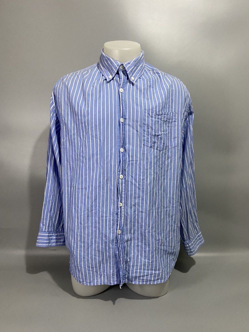 Balenciaga button down (Category: Formal Shirts) located in Cavite. Submitted by jayson_04 (Listing ID 1470653390, Image 1). Description: color rate: 9.5 condition: 9.5 issue: none dimes: 23x29.