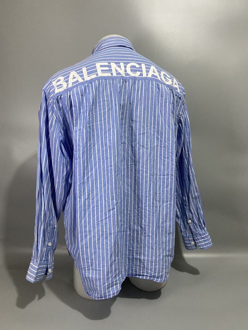 Balenciaga button down (Category: Formal Shirts) located in Cavite. Submitted by jayson_04 (Listing ID 1470653390, Image 2). Description: color rate: 9.5 condition: 9.5 issue: none dimes: 23x29.