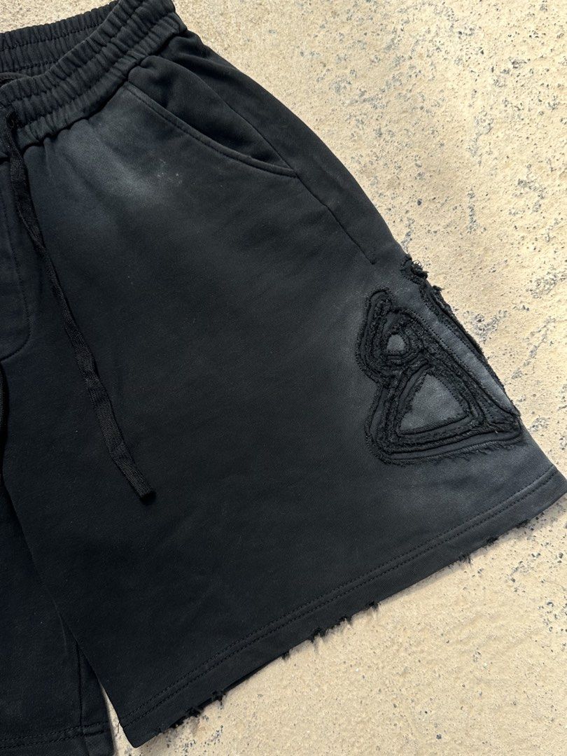 Balenciaga distressed shorts (Category: Shorts) located in Manila. Submitted by wegotthrifts (Listing ID 1470603369, Image 3). Description: Waist:open Length:19.5-20.