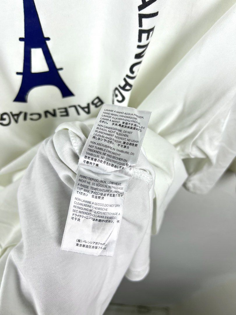 ‎“BALENCIAGA PARIS” ‎EIFFEL TOWER GRPHC TEE (Category: Tshirts & Polo Shirts ) located in Taguig. Submitted by ldm.ph (Listing ID 1470742510, Image 3). Description: ‎(LDM-C-0278) ‎Size:ACTUAL FIT:LARGE ‎Dimensions ‎Inches width:23 ‎Inches length:27 ‎Condition: EXCELLENT ‎Color rate:9.5 ‎Flaws:❌ ‎(READY TO WEAR).