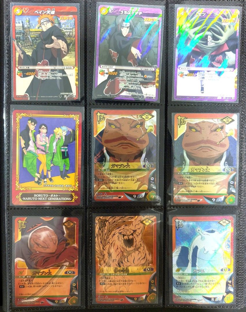 Bandai Naruto cards - assorted (Category: Raw Singles) located in Mapandan. Submitted by marc.bno (Listing ID 1470631889, Image 3). Description: Miracle rare Boost rare SR R.
