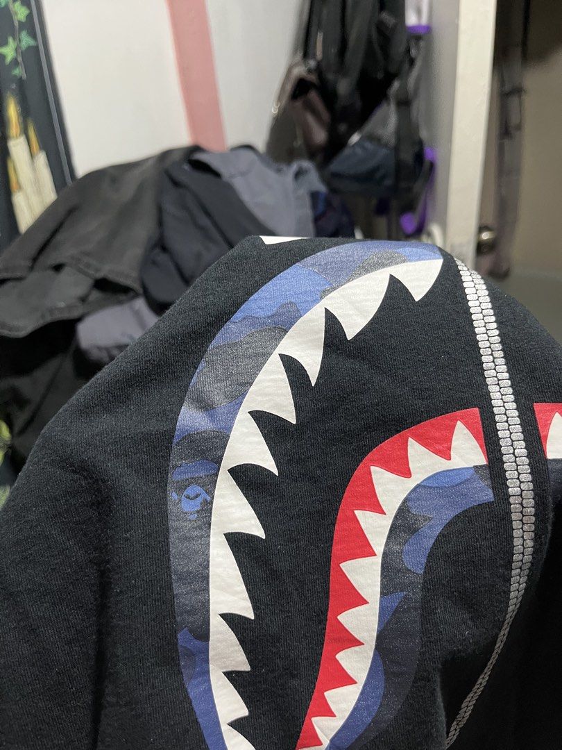 BAPE Camo Shark tees(off only) (Category: Tshirts & Polo Shirts ) located in Lipa City. Submitted by hoywilliam (Listing ID 1470703270, Image 2). Description: BAPE Shark Camo tees( off only/fake ) good for psg only Large on tags Width -21 length-28 10/10 color rate for only 650 free shipped Location- Lipa City Batangas📍 .