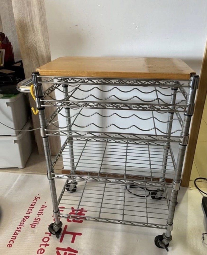 Bar Counter Trolley with Wheels, Furniture & Home Living, Furniture ...
