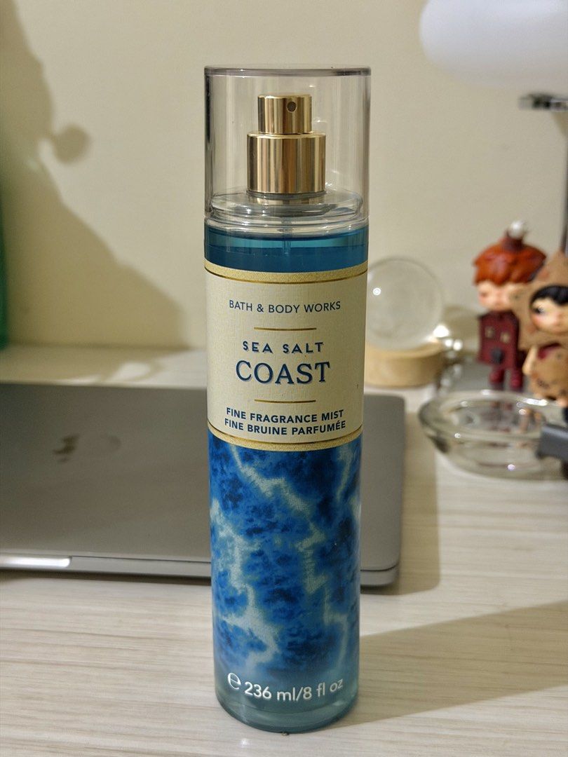 Bath & Body Works Sea Salt Coast Mist (Category: Fragrance & Deodorants) located in Manila. Submitted by xoxorml (Listing ID 1470691137, Image 1). Description: - Brand: Bath and Body Works - Scent: Sea Salt Coast - Size: Full size, 236 ml - From Canada - Perfect refreshing fragrance for everyday use.