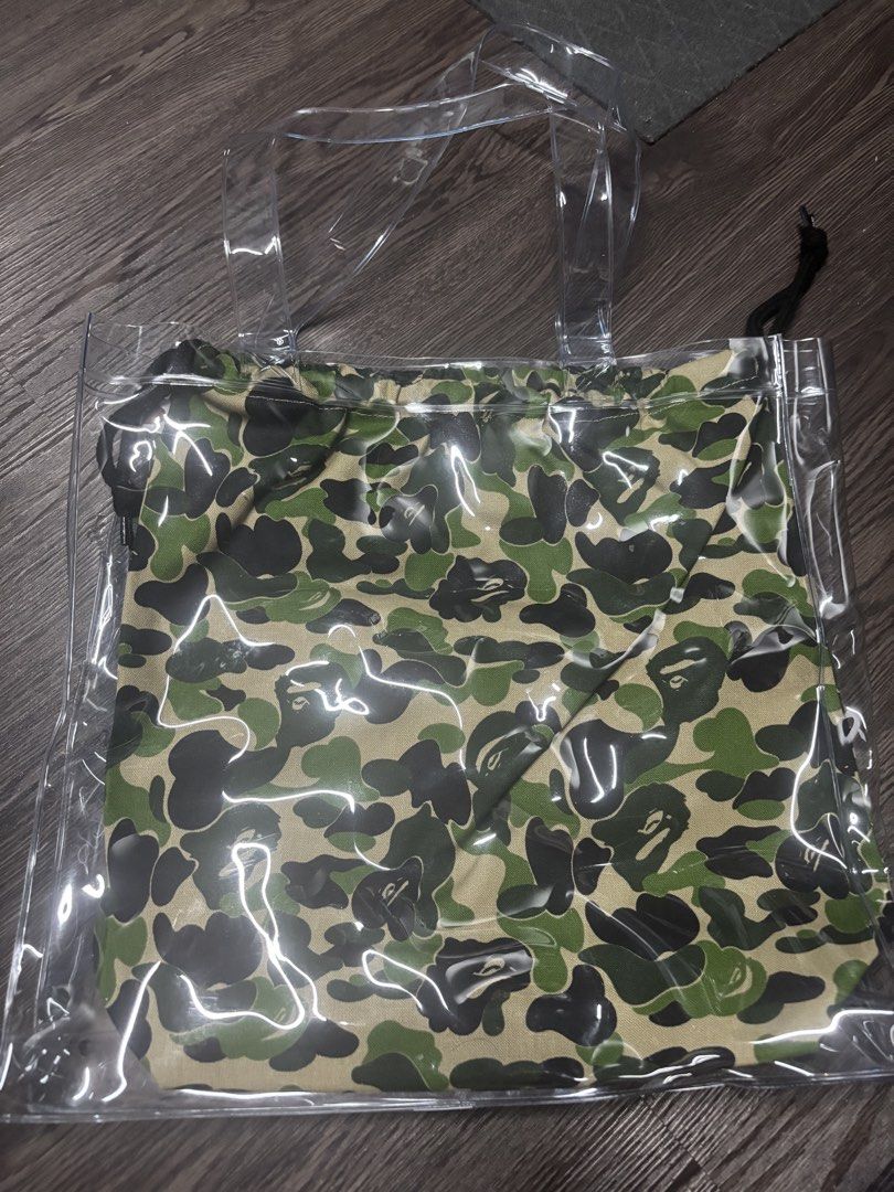 Bathing Ape Camo Clear Tote Bag (Category: Tote Bags) located in Las Pinas. Submitted by heatsandbeats (Listing ID 1470616703, Image 2). Description: .