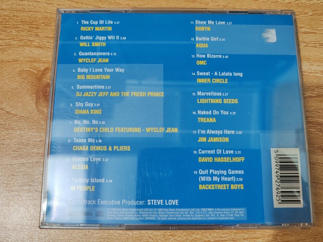 Yellow Profile Disc Baywatch Soundtrack Audio CD (Sony Music, Columbia), Hobbies ...