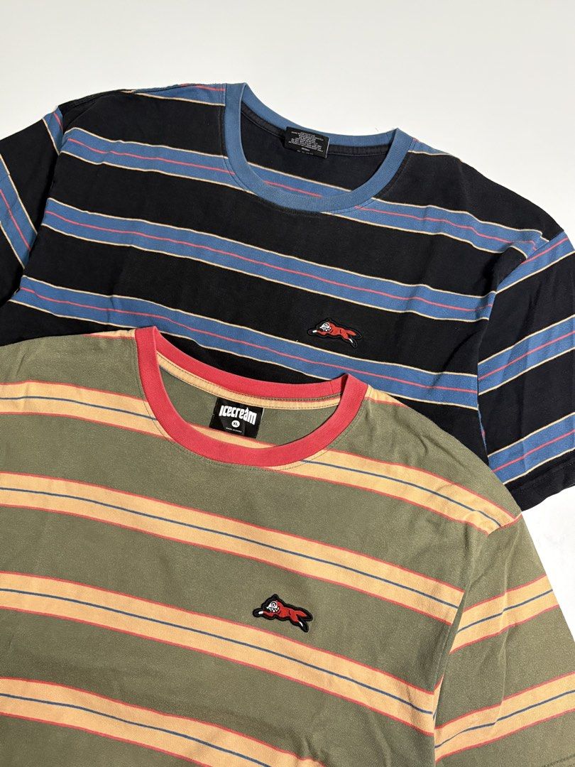bbc stripe tees (Category: Tshirts & Polo Shirts ) located in Manila. Submitted by bigassforehead (Listing ID 1470565530, Image 2). Description: bbc stripe tees both L / 23 x 29 no issue 1.2k each.