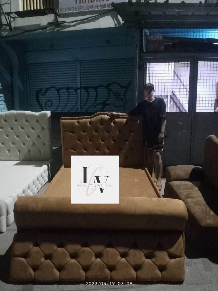 Bed frame only (Category: Bed Frames & Mattresses) located in Marikina City. Submitted by eannacruz27 (Listing ID 1470686550, Image 1). Description: YANNAH FURNITURE BED FRAME SALE ❗...SALE❗...SALE ❗... ✅💯Legit po. ☑Made to order Kaya Brand new. ✅ All size available ☑💯Good quality ✅Subok na po ng marami at garantisado All SIZE AVAILABLE ☑Single Size bed frame (36×75 ✅Semi Double size bed frame (48×75 ☑Full double size bed frame (54×75) ✅Queen s