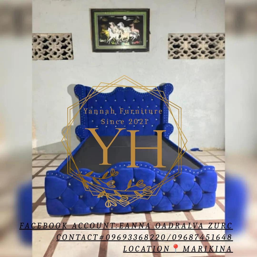 Bed frame only (Category: Bed Frames & Mattresses) located in Marikina City. Submitted by eannacruz27 (Listing ID 1470727043, Image 3). Description: "Ber" Months Sale! A bed frame you won't regret buying—it’s sturdy, and the design is so beautiful, you’ll be amazed at the price! It’s been tried and tested by many, so quality is guaranteed. What are you waiting for? Place your order now—just send me a PM!.