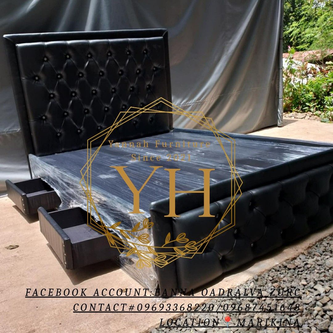 Bed frame only (Category: Bed Frames & Mattresses) located in Marikina City. Submitted by eannacruz27 (Listing ID 1470727043, Image 2). Description: "Ber" Months Sale! A bed frame you won't regret buying—it’s sturdy, and the design is so beautiful, you’ll be amazed at the price! It’s been tried and tested by many, so quality is guaranteed. What are you waiting for? Place your order now—just send me a PM!.