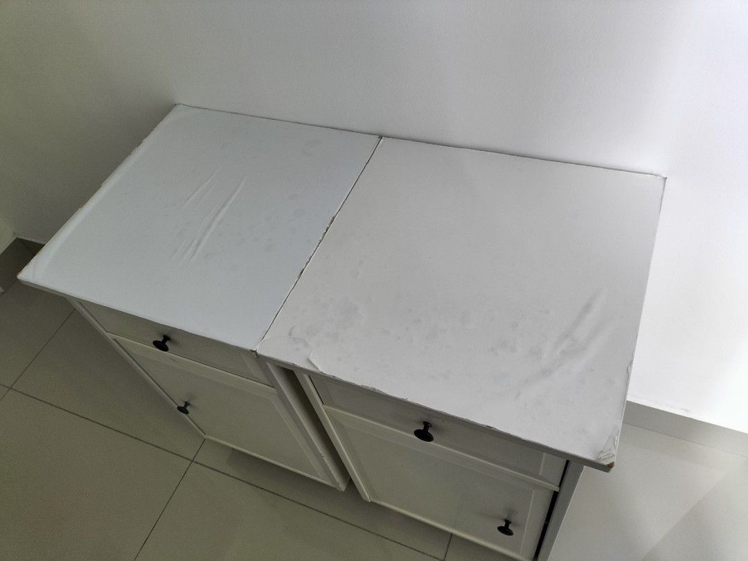 Bedside Table (Category: Shelves, Cabinets & Racks) located in Kuala Lumpur. Submitted by bnatty (Listing ID 1470659648, Image 3). Description: Take as is. Matching bedside table from Ikea, it is solid and still can be used. Just need to paint it. .