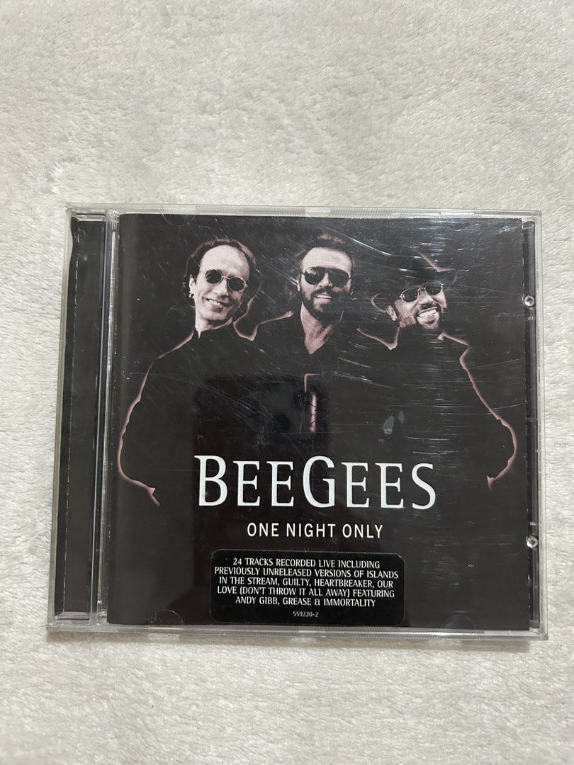 BEE GEES 2CDs (Category: CDs & DVDs) located in Baguio. Submitted by previouslymine.10 (Listing ID 1470660820, Image 1). Description: CD 1: Bee Gees One Night Only CD 2: One MOP via gcash Location: Baguio City .