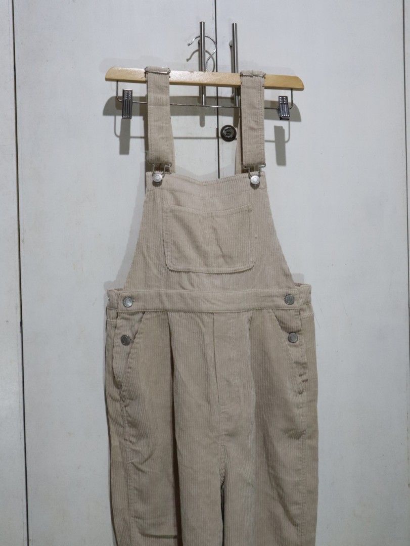 Beige Neutral Jumpsuit Overalls by Sur (Category: Jumpsuits) located in Tarlac. Submitted by gatheredthrift (Listing ID 1470648119, Image 3). Description: condition: 10/10| no flaws I good as new mine — 349 + sf 》mod: direct JNT (min. 54) 》📍Tarlac.