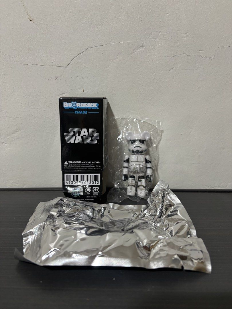 BE@RBRICK Star Wars Stormtrooper Chase Figure (Category: Designer & Blind Box Toys) located in Quezon City. Submitted by ricalazo (Listing ID 1470676048, Image 3). Description: - Item: BE@RBRICK Star Wars Stormtrooper Figure (Chase Series) - Brand: Medicom Toy - Condition: Unboxed blind box pull, still factory sealed inside original inner plastic bag - Inclusions: Complete with original outer black box and foil packaging - Authenticity: 100% auth