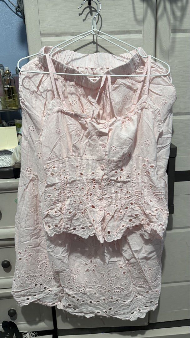 BKK Eyelet Skirt Coordinates (Category: Sets or Coordinates) located in Quezon City. Submitted by dinesaur (Listing ID 1470675632, Image 1). Description: Never used but tags removed.