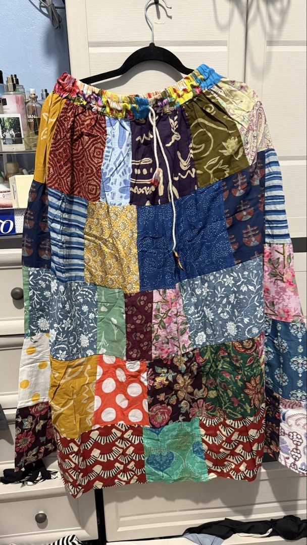 BKK Thailand Patchwork Maxi Skirt (Category: Skirts) located in Quezon City. Submitted by dinesaur (Listing ID 1470678226, Image 1). Description: Freesize up to XL.