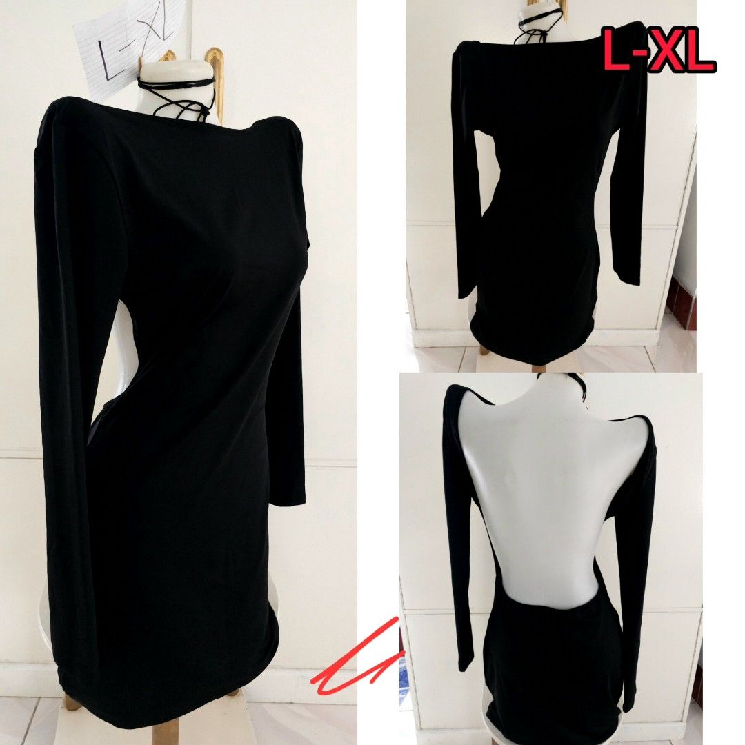 Black Backless Longsleeves Dress stretchy (Category: Dresses) located in Baguio. Submitted by jap_dugenes (Listing ID 1470671055, Image 1). Description: #skirt #quality #branded #fashion #trendy #love #women #ootd #casual #wear #clothing #korean #sexy #Denim #sexy #shorts #dress #authentic #Longsleeves #Polo #Top for #Men and #Women #Unisex.