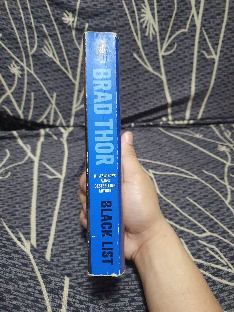Black List by Brad Thor (Category: Storybooks) located in Bulacan. Submitted by anthony_b01 (Listing ID 1470606685, Image 2). Description: - Black List by Brad Thor - Mass Market Paperback - 30 pesos only Rfs: Decluttering space Location: SJDM, Bulacan Courier: Lalamove or J&T delivery.