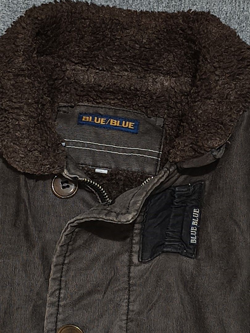 Blue Blue Japan Sherpa Lined Jacket (Category: Coats, Jackets and Outerwear) located in La Trinidad. Submitted by beenaged (Listing ID 1470559316, Image 3). Description: - Blue Blue Japan Sherpa lined jacket - size medium - dimensions 20.5 armpit to armpit 26 shoulder to hem - excellent condition - price 4,880 - Location Baguio City - shipping nationwide.