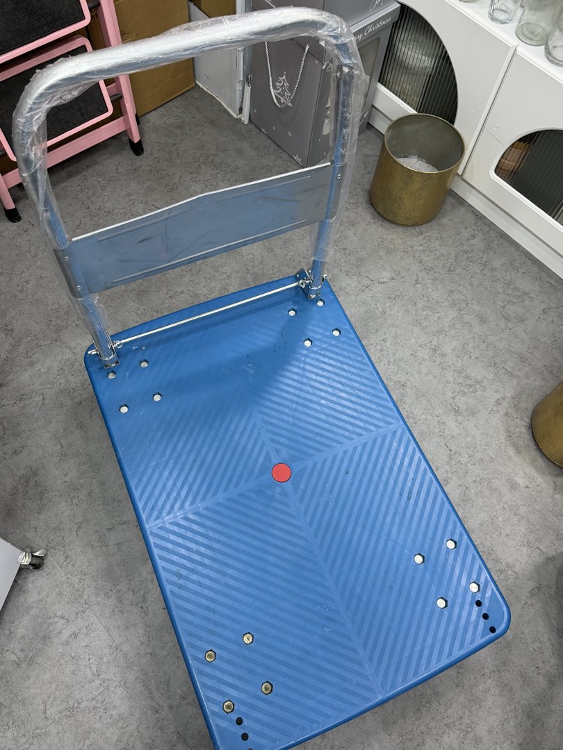 Blue Foldable Platform Hand Truck Cart/ trolley, Furniture & Home ...
