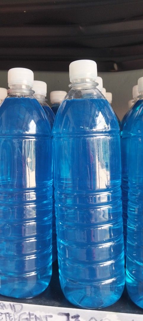 Blue Liquid Detergent Refill Bottles (Category: Detergents) located in Manila. Submitted by zenbear_233642 (Listing ID 1470681609, Image 1). Description: - Product: Liquid laundry detergent - Color: Bright blue - Packaging: Clear plastic bottle with white cap - Condition: Clean and ready for use - Advantage: Handy bulk stock for daily laundry needs.