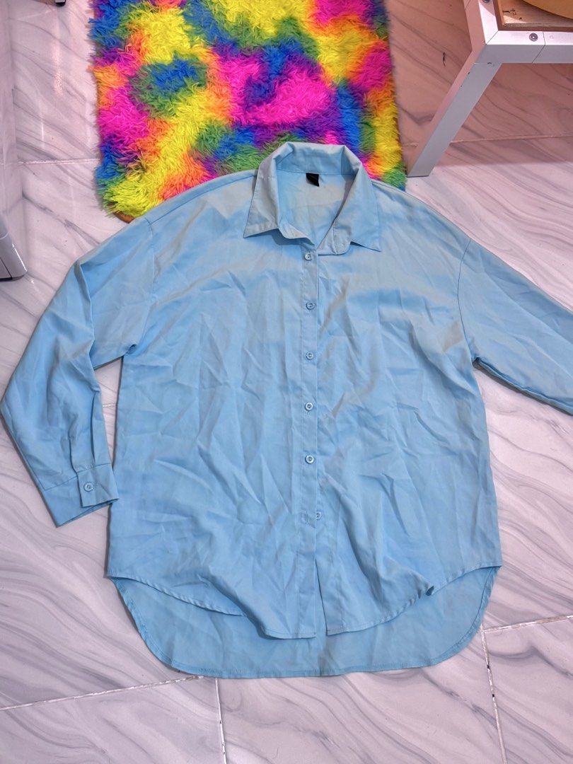 Blue Polo Longsleeves (Category: Longsleeves) located in Bulacan. Submitted by archivesbyjanine (Listing ID 1470681750, Image 2). Description: Can wear as a dress .