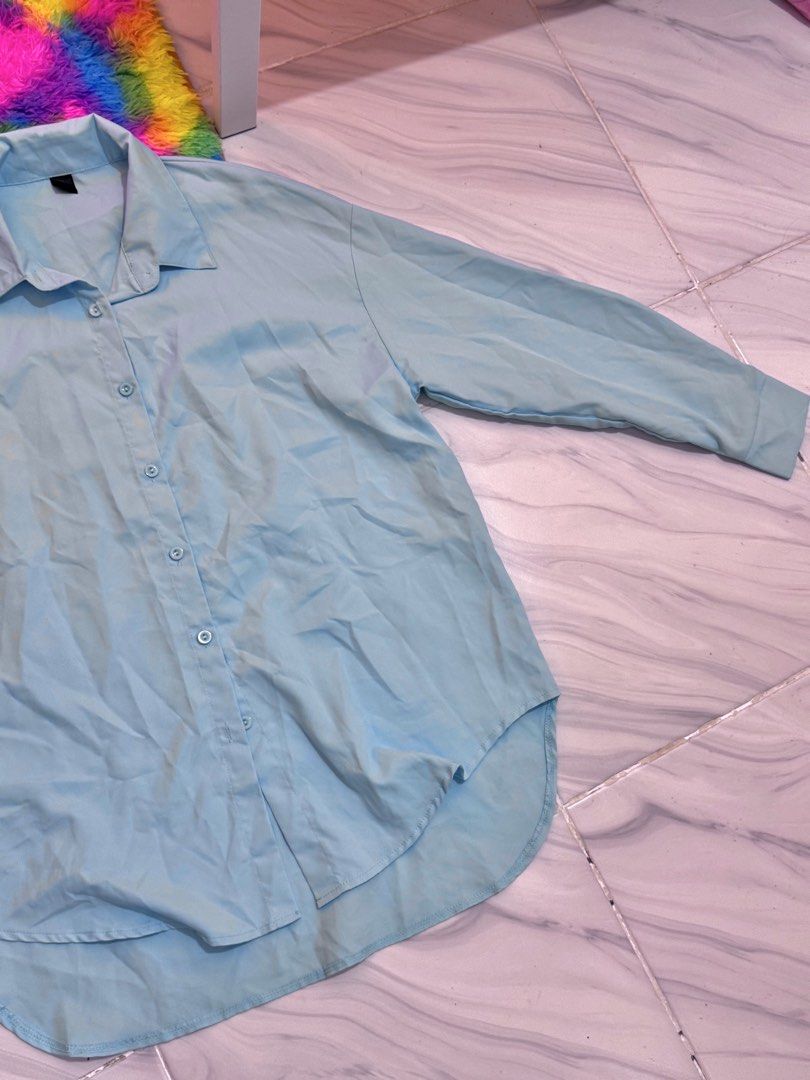 Blue Polo Longsleeves (Category: Longsleeves) located in Bulacan. Submitted by archivesbyjanine (Listing ID 1470681750, Image 3). Description: Can wear as a dress .
