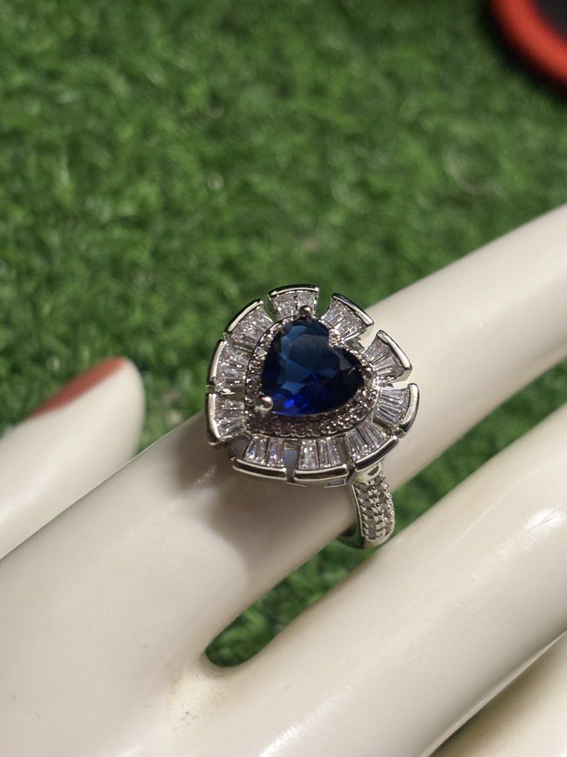 💙blue sapphire power ring gemstone (Category: Rings) located in Davao. Submitted by ememlou17 (Listing ID 1470574650, Image 3). Description: 💙blue sapphire Ring gemstone. Ring size 7 not adjustable Markings au750 2.00ct Rodium/ Platinum over copper based metal Tarnish resistant with extra care Message me directly📩.