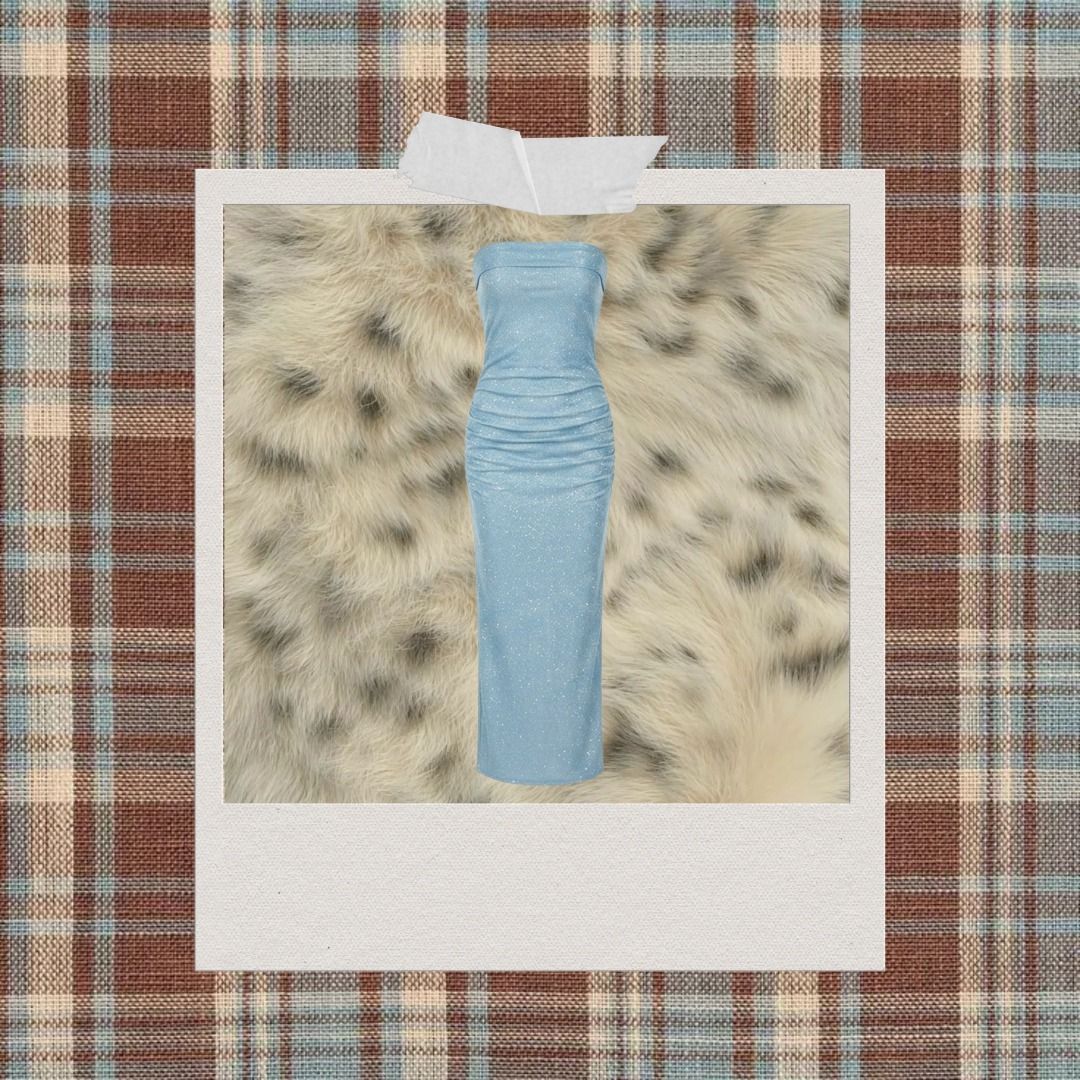 Blue Tube Dress Glitter (Category: Dresses) located in Rizal. Submitted by sky.isthelimit (Listing ID 1470676785, Image 1). Description: NEVER USED VIETNAM DRESS.