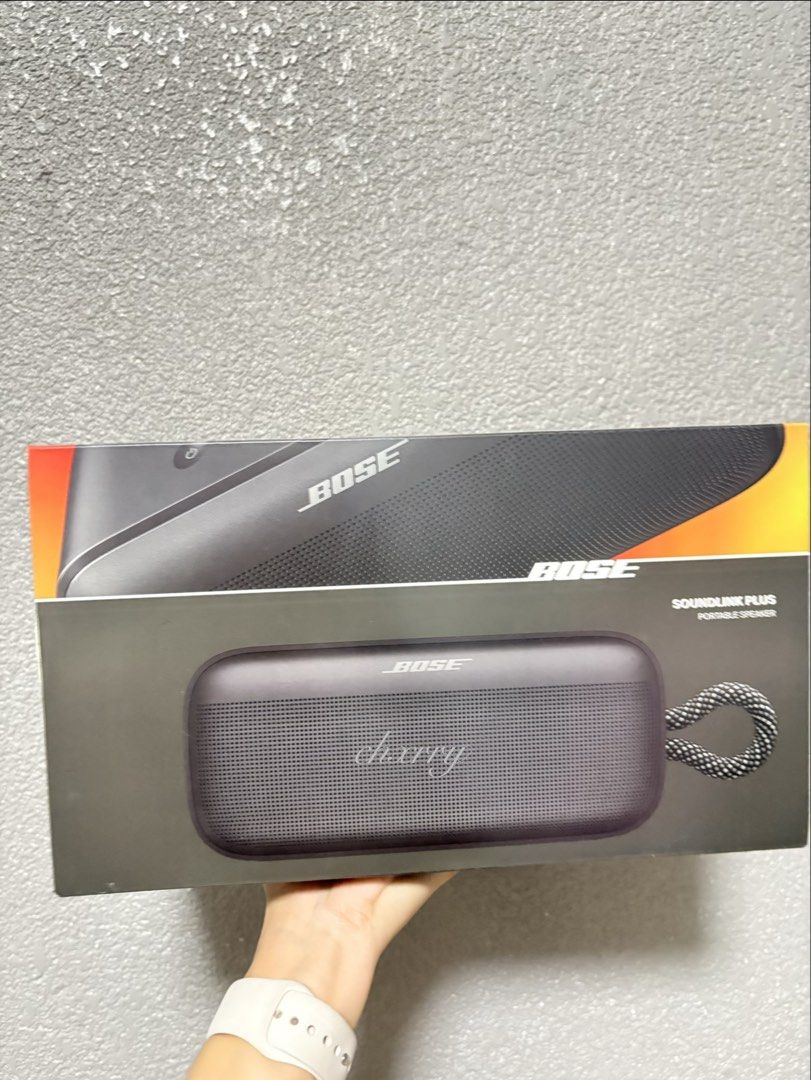 Bose SoundLink Plus Portable Speaker Black (Category: Soundbars, Speakers & Amplifiers) located in Quezon City. Submitted by chxrryx (Listing ID 1470651747, Image 1). Description: - Brand: Bose SoundLink Plus portable speaker - Color: Elegant Black - Condition: Brand new, factory-sealed in original box - Connectivity: Bluetooth & Snapdragon Sound integration - Music Access: Spotify Tap support - Design: Built-in handle strap for easy portability 