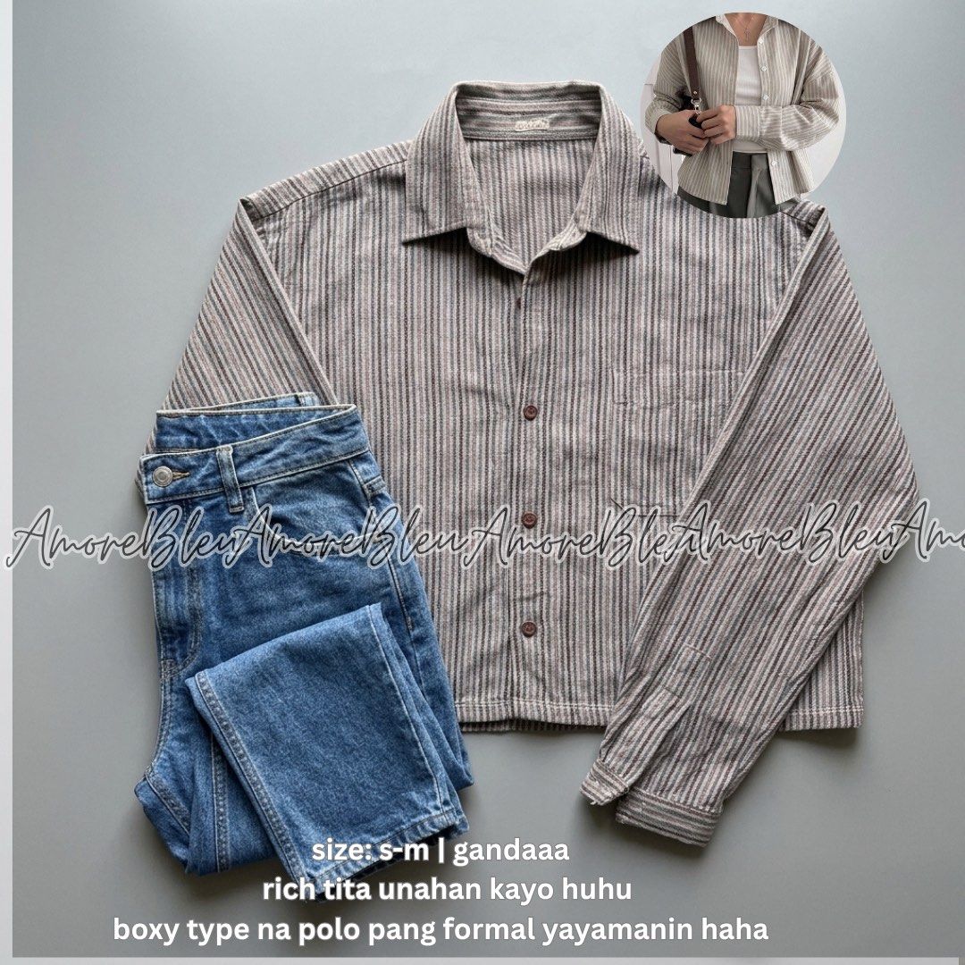 BOXY POLO TOP (Category: Blouses) located in Malasiqui. Submitted by amorexbleu (Listing ID 1470666058, Image 1). Description: loc: malasiqui pangasinan jnt shipping | no cod.