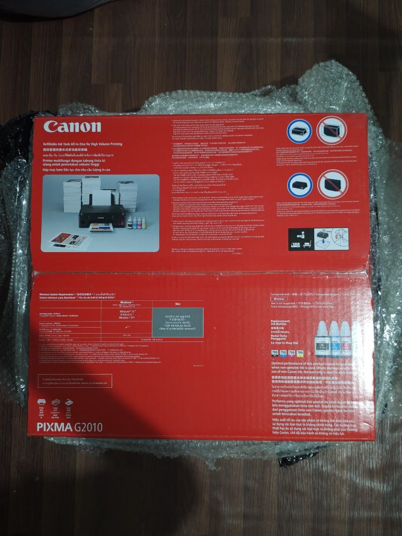 Brand New Canon G2010 Printer (Category: Printers, Scanners & Copiers) located in Marikina City. Submitted by santossellstuff (Listing ID 1470661268, Image 1). Description: Canon PIXMA G2010 Printer All-in-One Refillable Ink Tank Printer - Opened just to check - Brand New Condition Marikina, Pasig Area.