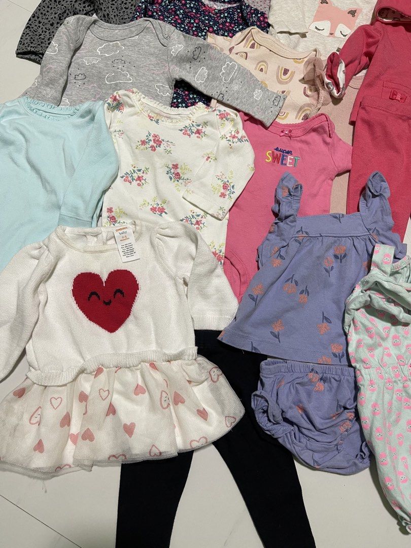 Branded Babygirl Bundle Clothes (Category: Babies & Kids Fashion) located in Manila. Submitted by sweetfourshop (Listing ID 1470729775, Image 2). Description: Bundle babygirl clothes from US 🇺🇸 19pcs terno count as 1. All in good condition brandnew to likenew 😍.