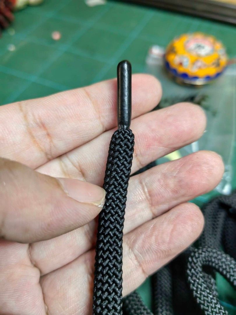 Branded Shoelace Replacement Pair (Category: Ties) located in Cebu City. Submitted by dudes_villanueva (Listing ID 1470612153, Image 3). Description: Pair of Black Replacement Shoelaces Branded Brand New Length: 50in.