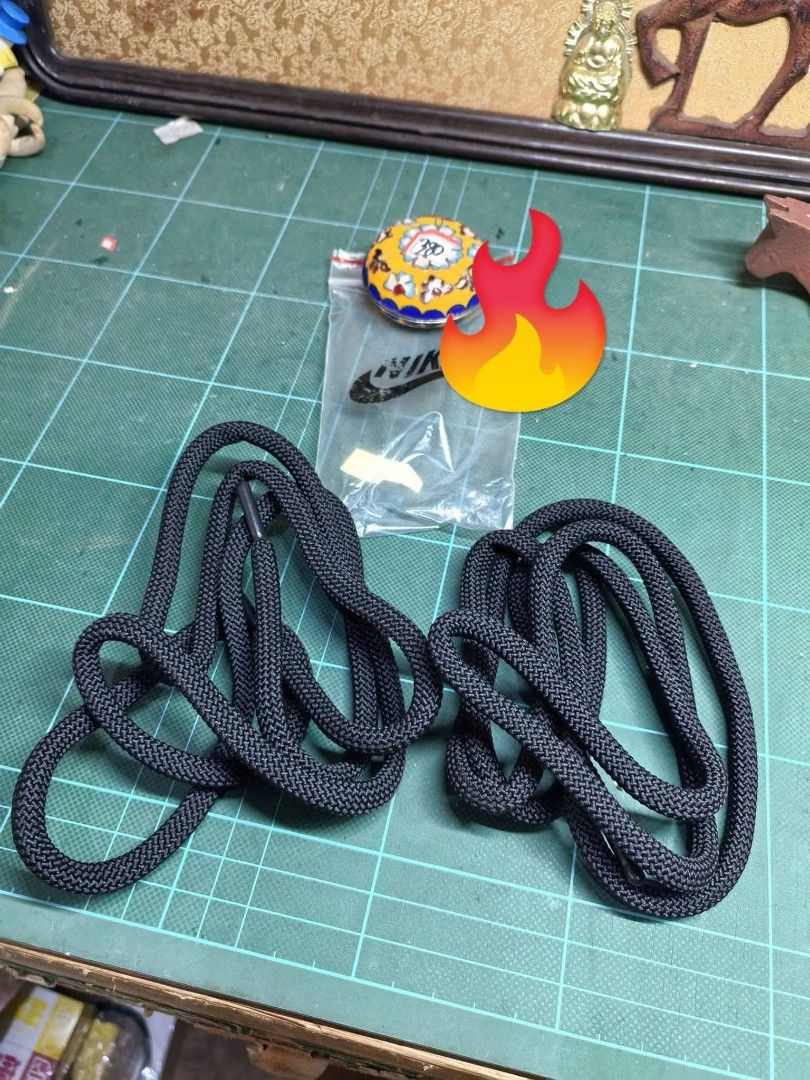 Branded Shoelace Replacement Pair (Category: Ties) located in Cebu City. Submitted by dudes_villanueva (Listing ID 1470612153, Image 2). Description: Pair of Black Replacement Shoelaces Branded Brand New Length: 50in.