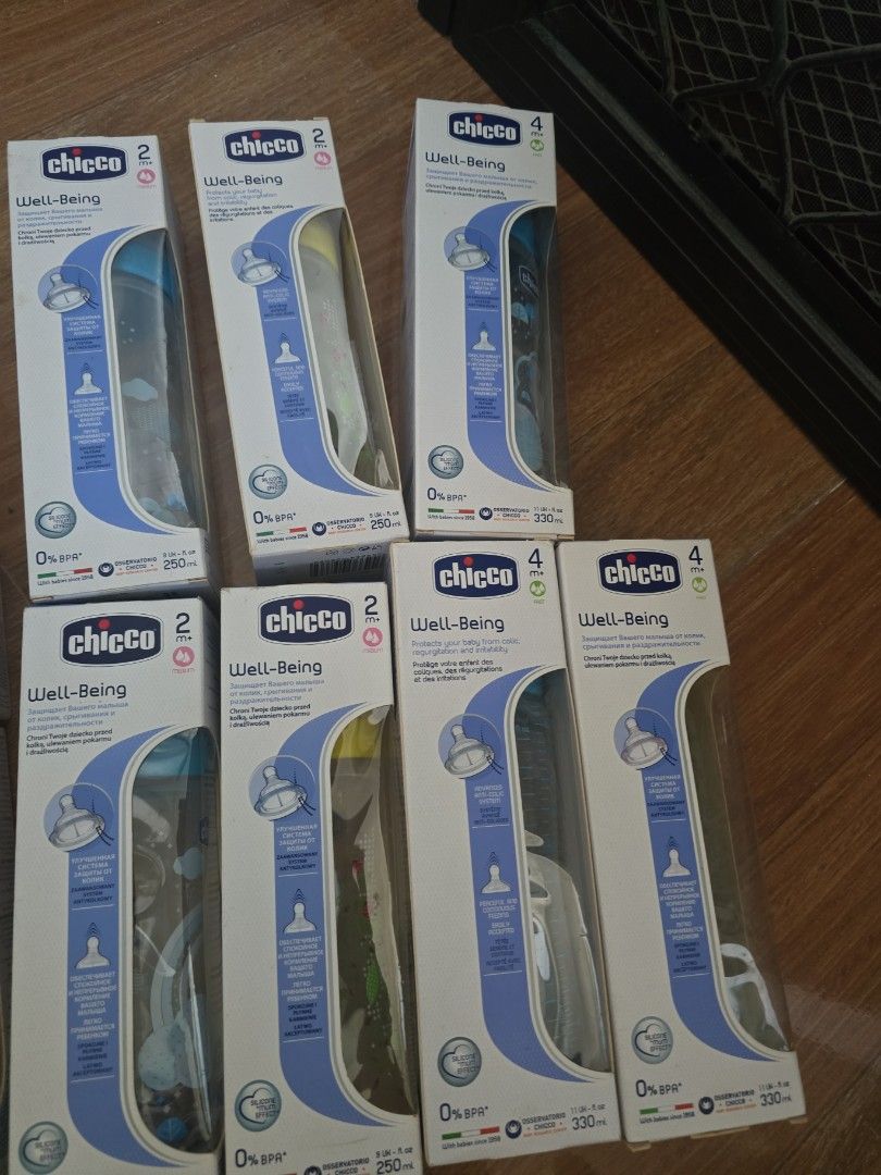 Brandnew chicco bottle (Category: Breastfeeding & Bottle Feeding) located in Manila. Submitted by therealbargain (Listing ID 1470610599, Image 3). Description: 11 BRANDNEW CHICCO BOTLLES WITH TEATS Brandnew!! items are sealed but manufactured quite sometime No return NO refund since its sealed item unable to guarantee that NO discoloration.. buy at your own risk..