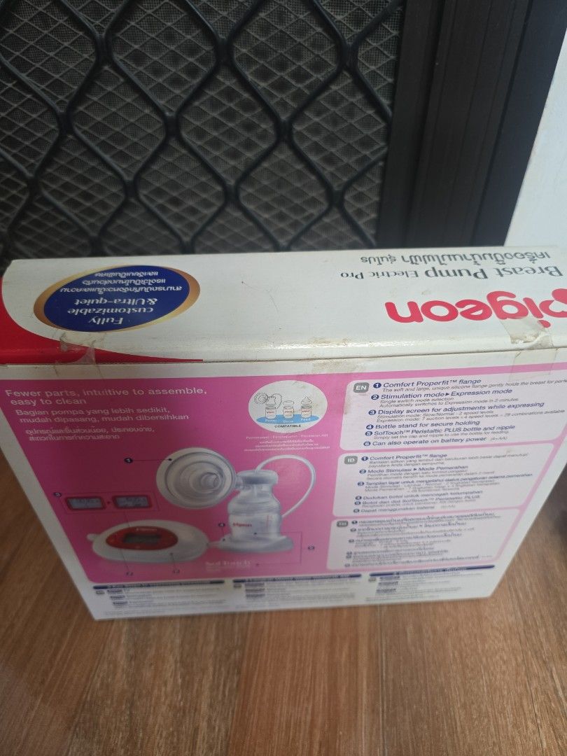 Brandnew pigeon breastpump (Category: Maternity Care) located in Manila. Submitted by therealbargain (Listing ID 1470604586, Image 3). Description: BRANDNEW!! items are sealed but manufactured quite sometime No return NO refund since its sealed item unable to guarantee that NO discoloration.. buy at your own risk..