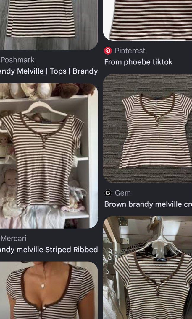 Brandy Melville Henley buttoned choco brown top (Category: Others Tops) located in Quezon City. Submitted by shiikwa (Listing ID 1470675242, Image 3). Description: - fits for xs to s - 100% cotton (very soft fabric n comfy to wear) .