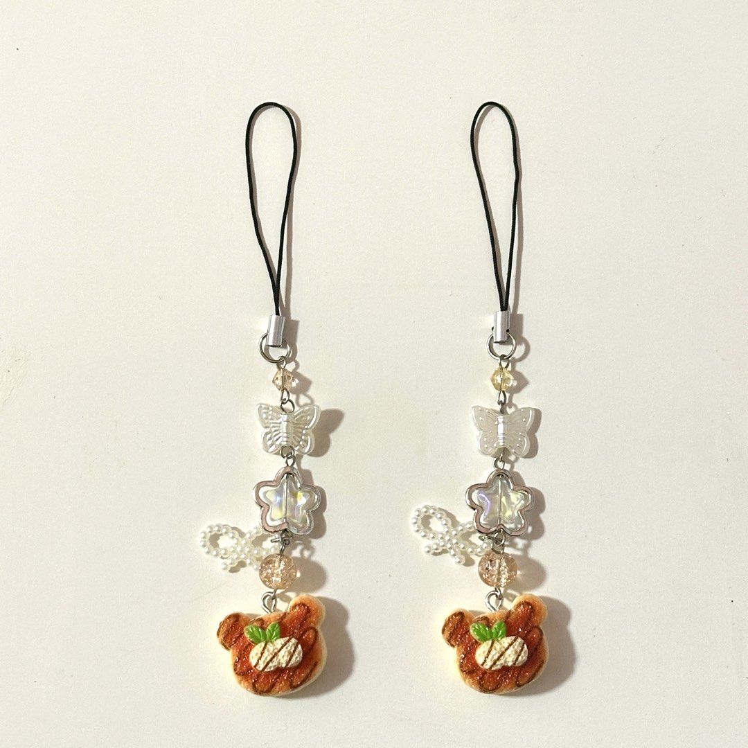 breadcrumbs bear charm (Category: Handmade Craft) located in Manila. Submitted by charmsbykkai (Listing ID 1470669729, Image 1). Description: - handmade beaded keycharm - durable - cutesy - mostly used as phone charm .