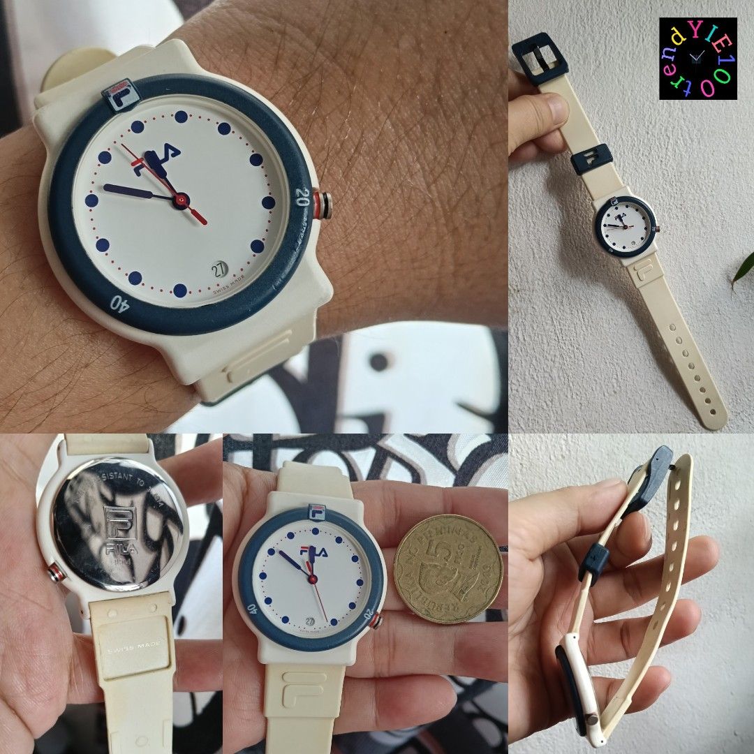 Bundle of Technomarine & Fila (Category: Luxury Watches) located in Manila. Submitted by trendyie100 (Listing ID 1470632485, Image 2). Description: Fixed na. Selling as is, bundle of Classic Technomrine Chronograph and Fila Date Women's Quartz Watch, both working with usual signs of usage and flaws, still presentable. •Payment 1st policy thru gcash or bpi •No return, no exchange, no refund.