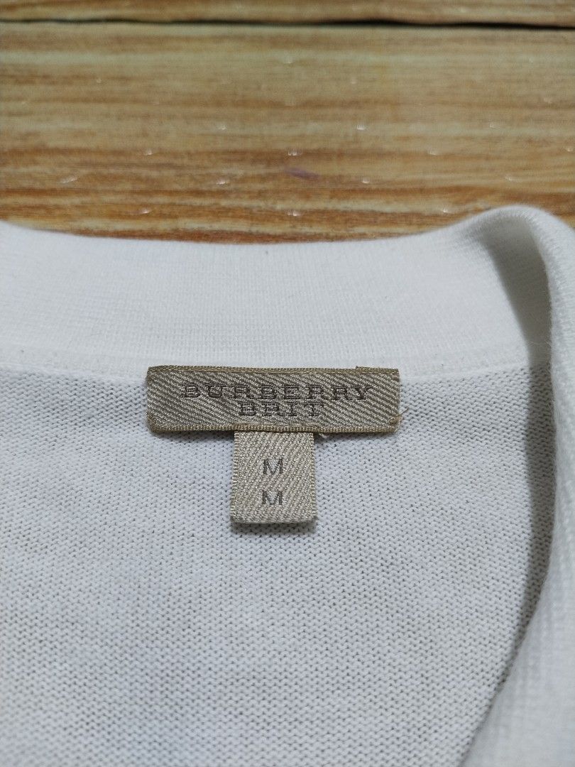 Burberry brit knit striped shirt (Category: Luxury Apparel) located in Manila. Submitted by micx_0809 (Listing ID 1470662802, Image 3). Description: Burberry brit knit striped shirt Size Medium Dimention - W19 x L26.5 Colorate - 9.9/10 Excellent Condition 599 + SF Dm sure buyer 📩.