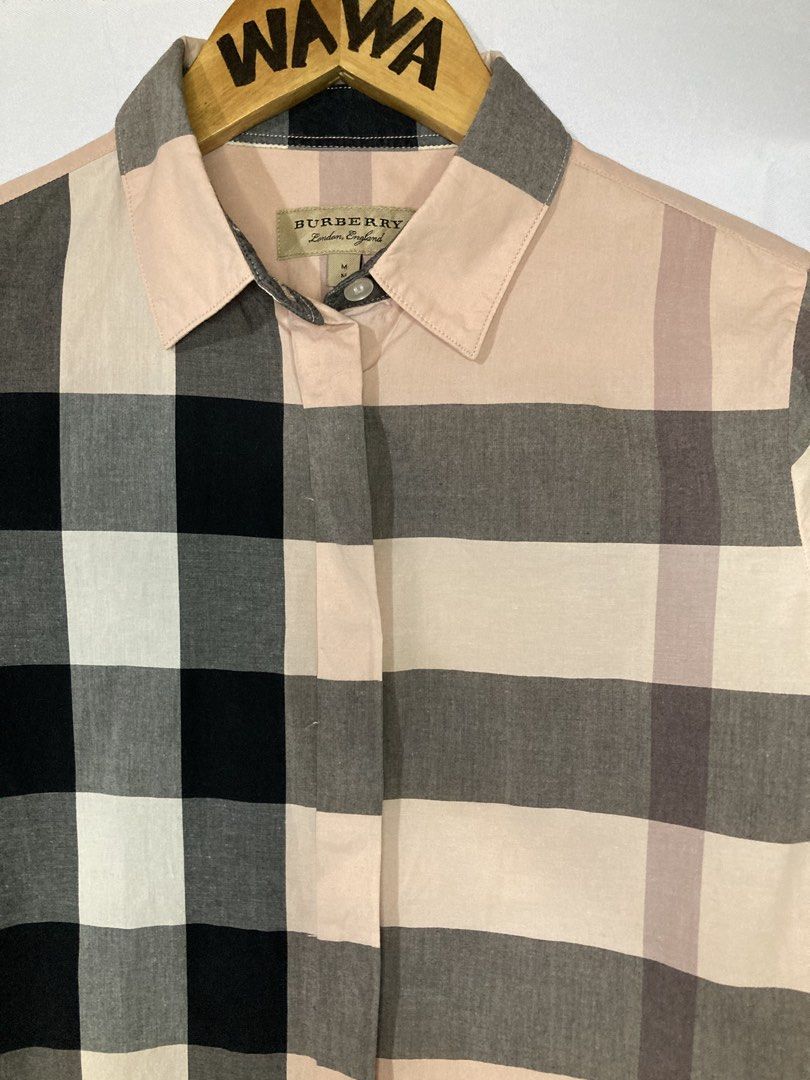 BURBERRY PLAID LONGSLEEVES (Category: Luxury Apparel) located in Naga. Submitted by wwy3ips (Listing ID 1470569088, Image 3). Description: BURBERRY PLAID LONGSLESVES SMALL ON TAG 18 WITDH 28 LENGTH IN GOOD CONDITION ISSUE SEE LAST PHOTO .