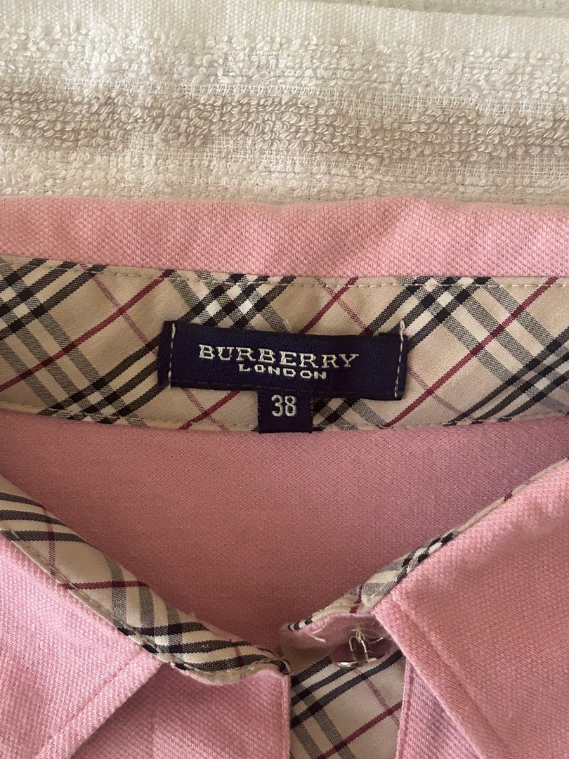 Burberry pink polo (Category: Blouses) located in Manila. Submitted by shaedore (Listing ID 1470629455, Image 3). Description: .