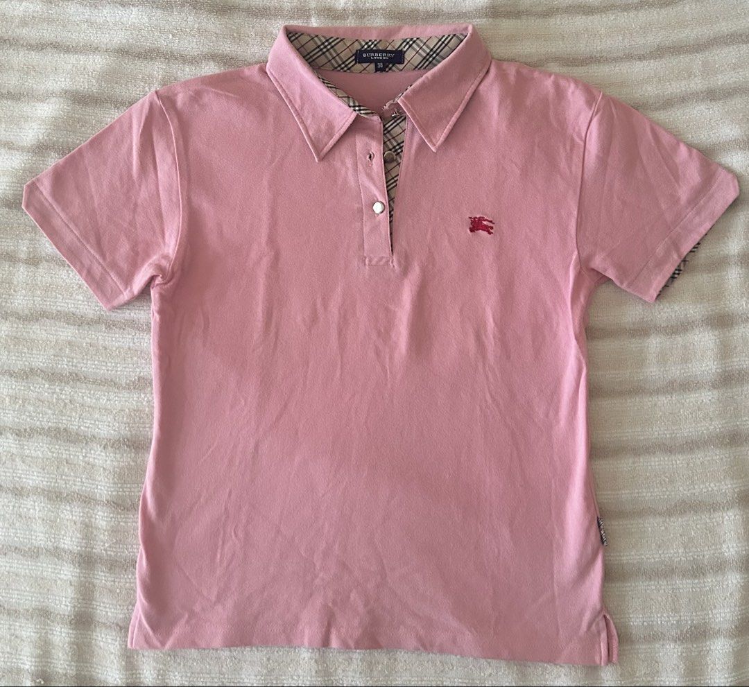 Burberry pink polo (Category: Blouses) located in Manila. Submitted by shaedore (Listing ID 1470629455, Image 1). Description: .