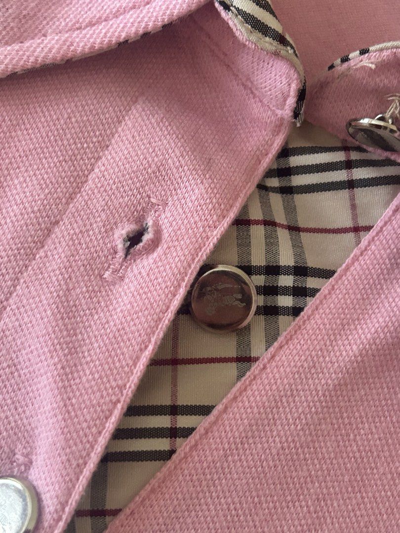 Burberry pink polo (Category: Blouses) located in Manila. Submitted by shaedore (Listing ID 1470629455, Image 2). Description: .
